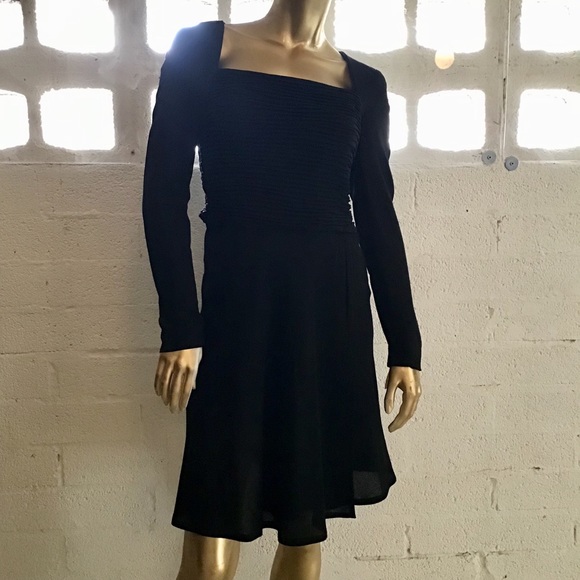 Rena Lange Dresses & Skirts - RENA LANGE BERGDORF GOODMAN WOOL LING SLEEVE DRESS